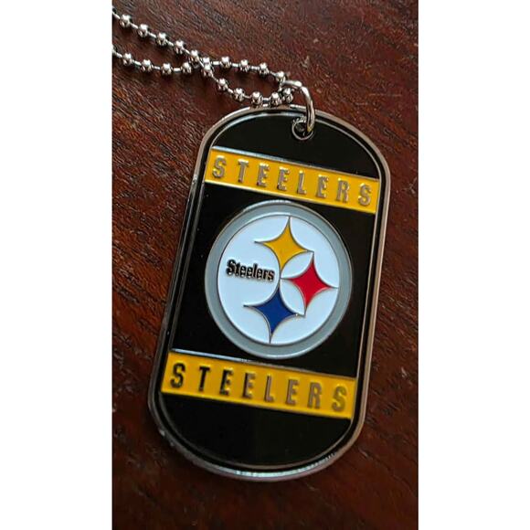 Pittsburgh Steelers Dog Tag Chain Necklace - Picture 3 of 8